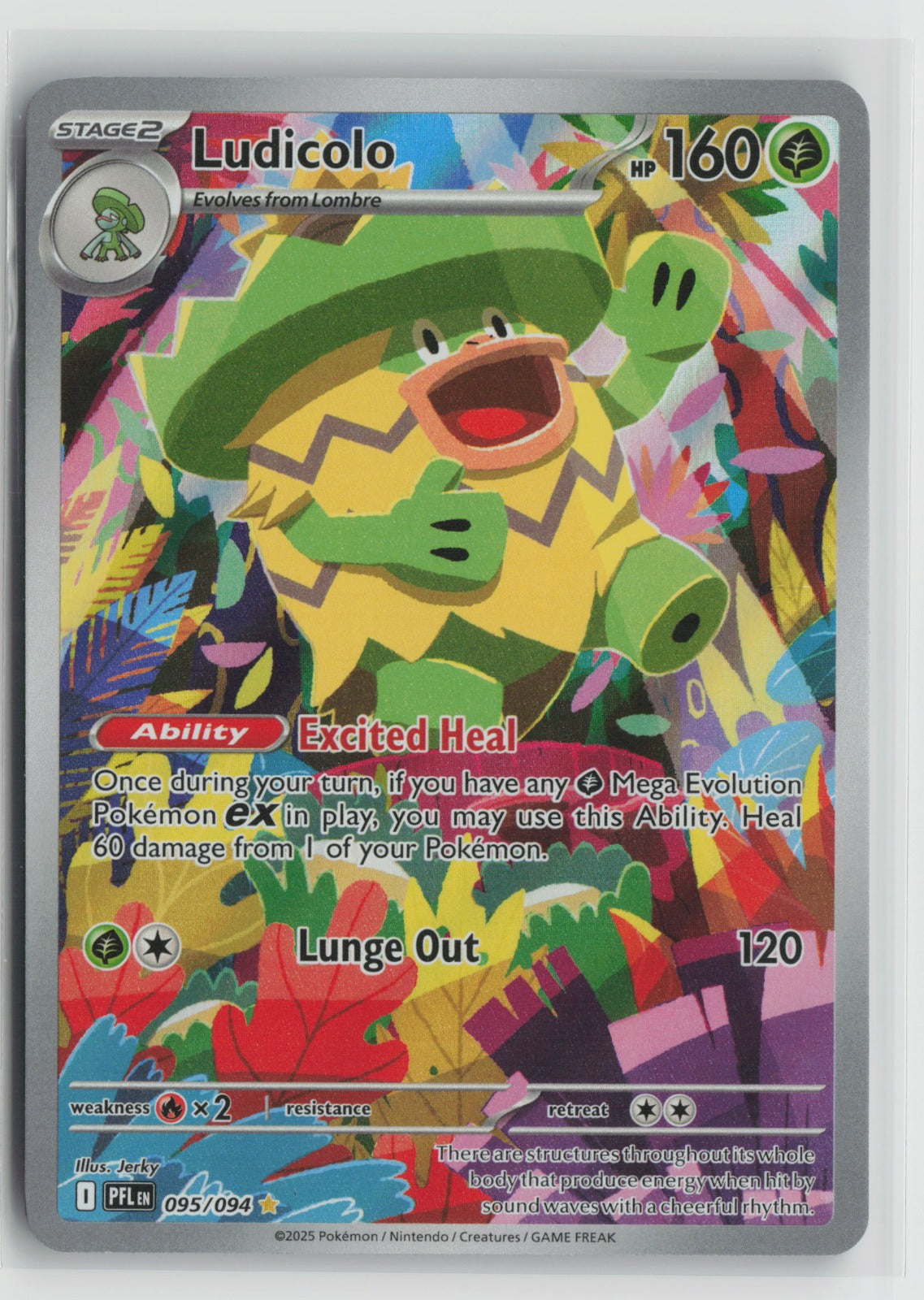 Ludicolo - Illustration Rare Holo PFL 095/094 NM