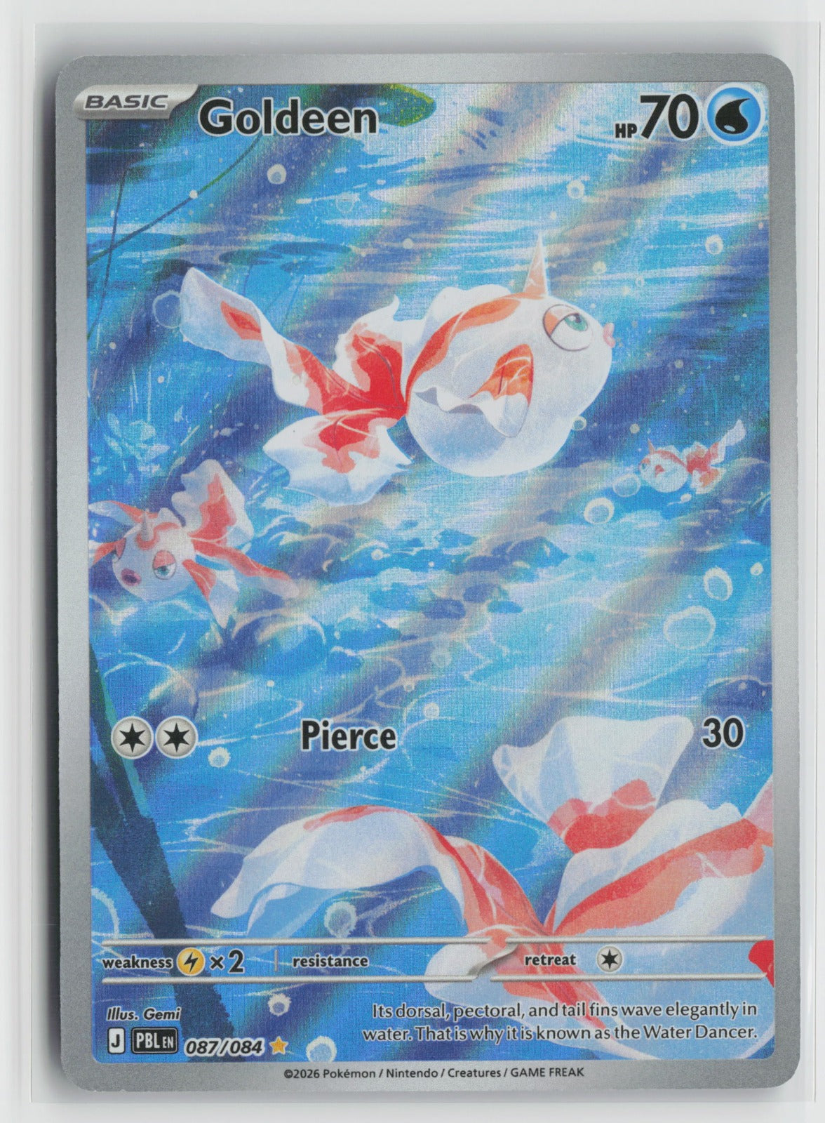 Goldeen Illustration Rare Holo PBL 087/084 NM