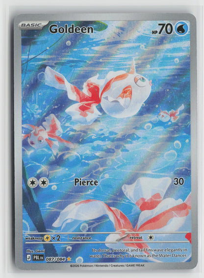 Goldeen Illustration Rare Holo PBL 087/084 NM