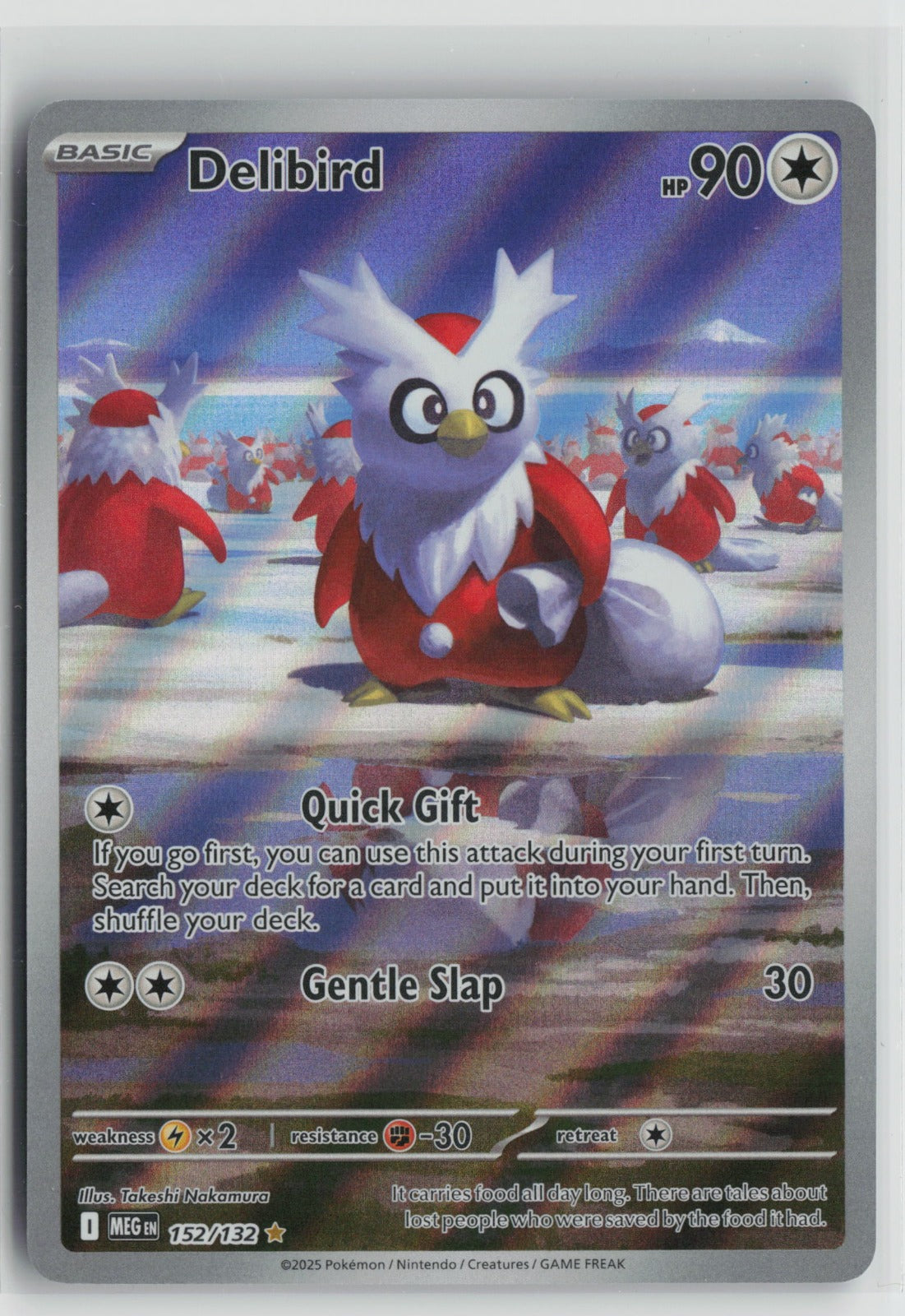 Delibird - Illustration Rare Holo MEG 152/132 NM