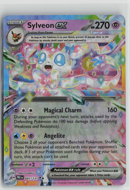 Sylveon ex - Double Rare Holo PRE 041/131 NM