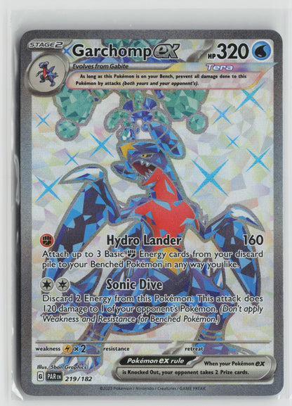 Garchomp ex - Ultra Rare Holo PAR 219/182 NM