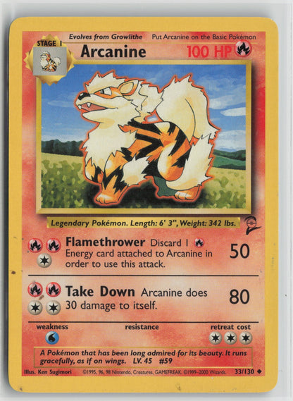 Arcanine Uncommon BS2 033/130 MP