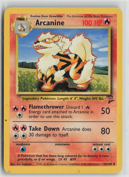 Arcanine Uncommon BS2 033/130 MP