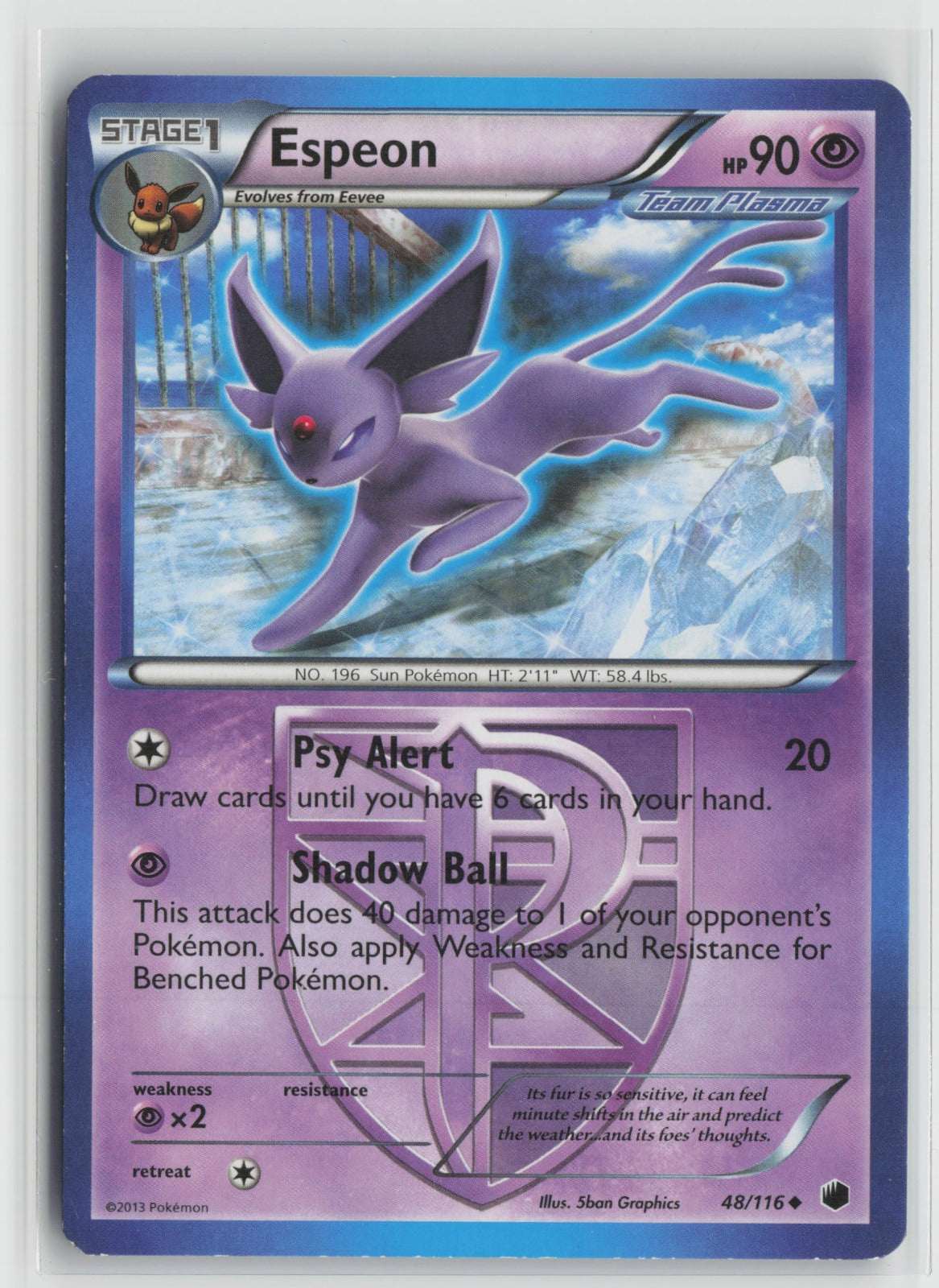 Espeon (Team Plasma) Uncommon PLF 48/116 LP
