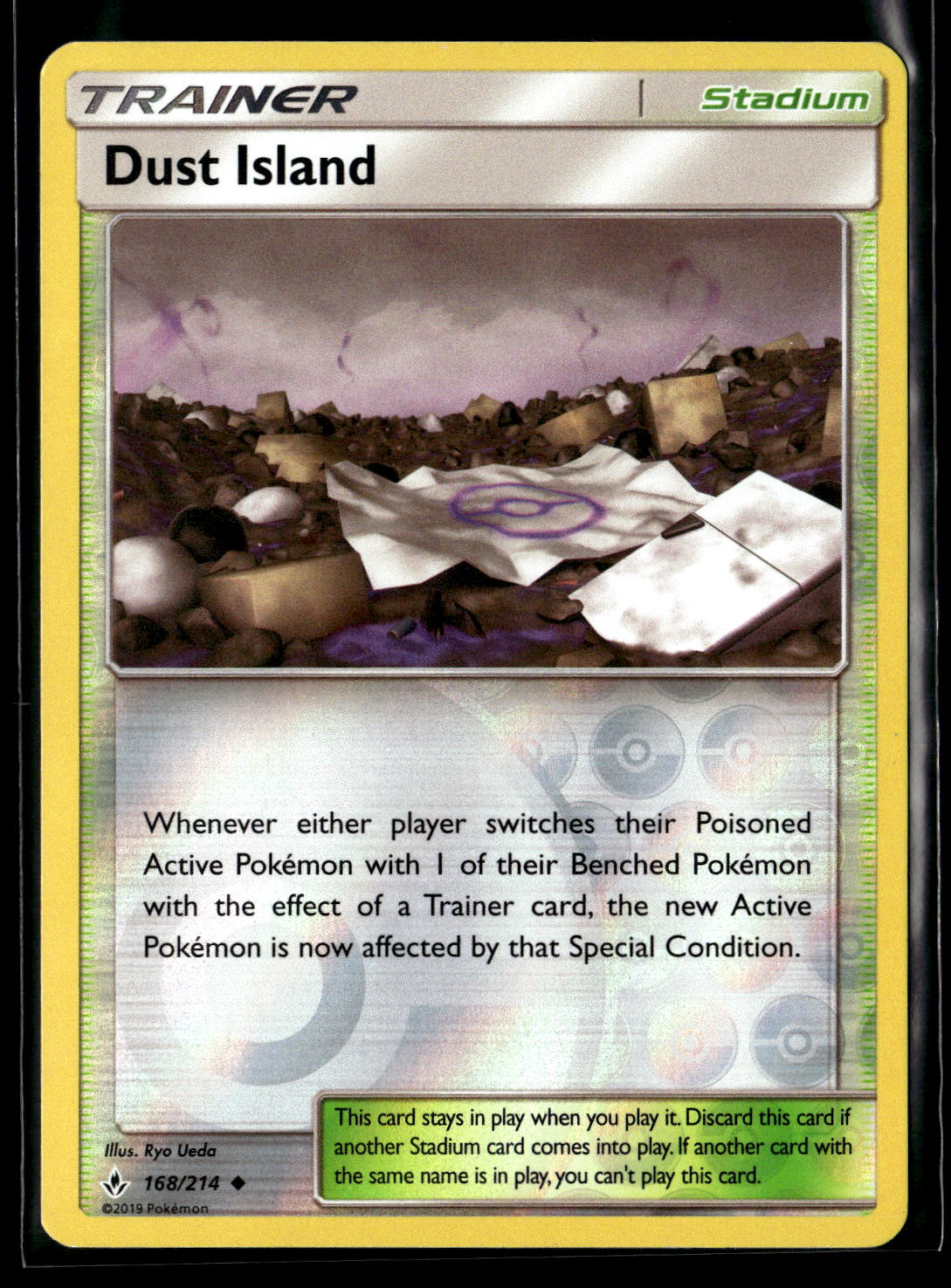 Dust Island Uncommon Reverse Holo SM10 168/214 NM
