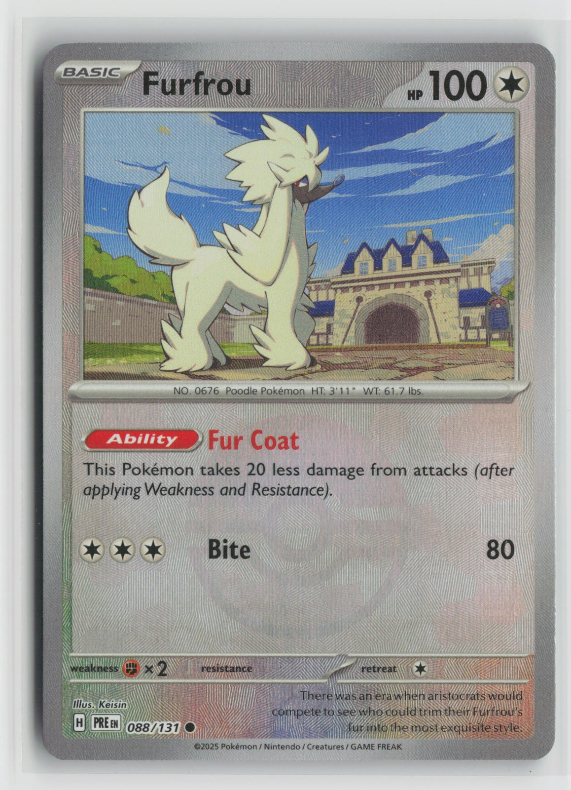 Furfrou (Poke Ball Pattern) Common Holo PRE 088/131 NM