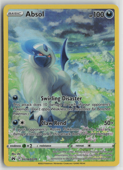 Absol Ultra Rare Holo CRZ:GG GG16/GG70 NM