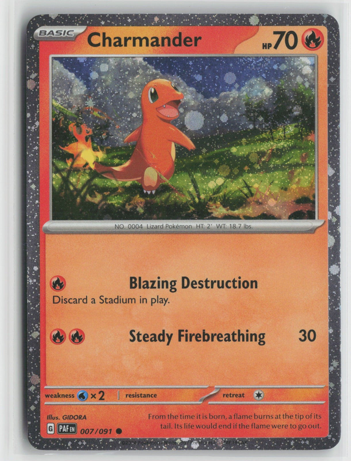 Charmander - (Cosmos Holo) Common Holo MCAP 007/091 NM