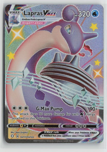 Lapras VMAX Shiny Holo Rare Holo SHFSV SV111/SV122 NM