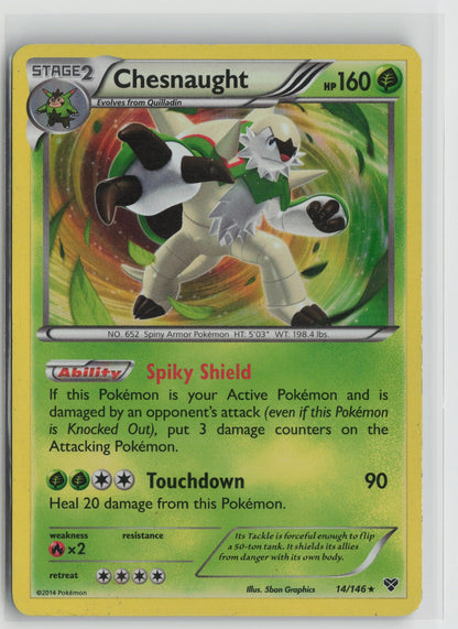 Chesnaught Holo Rare XY 14/146 MP