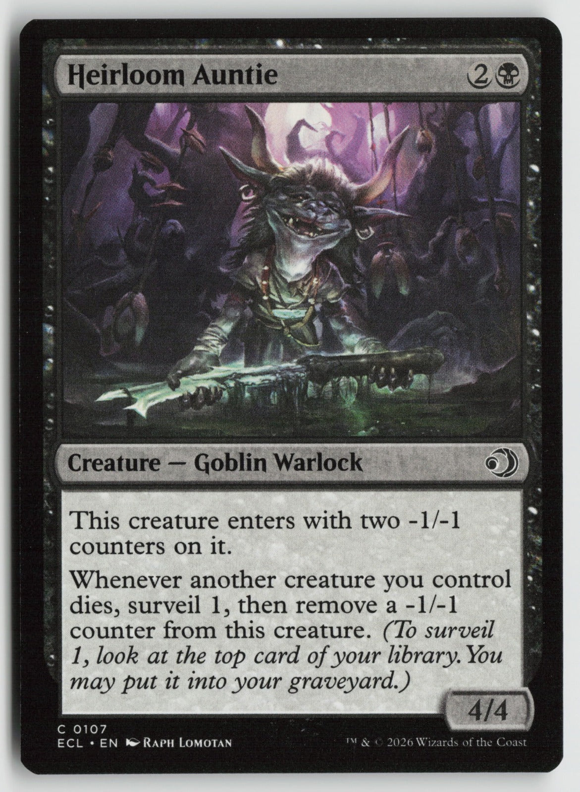 Heirloom Auntie C ECL 107 NM