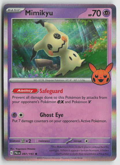 Mimikyu Holo Rare Holo TTBB23 097/193 NM
