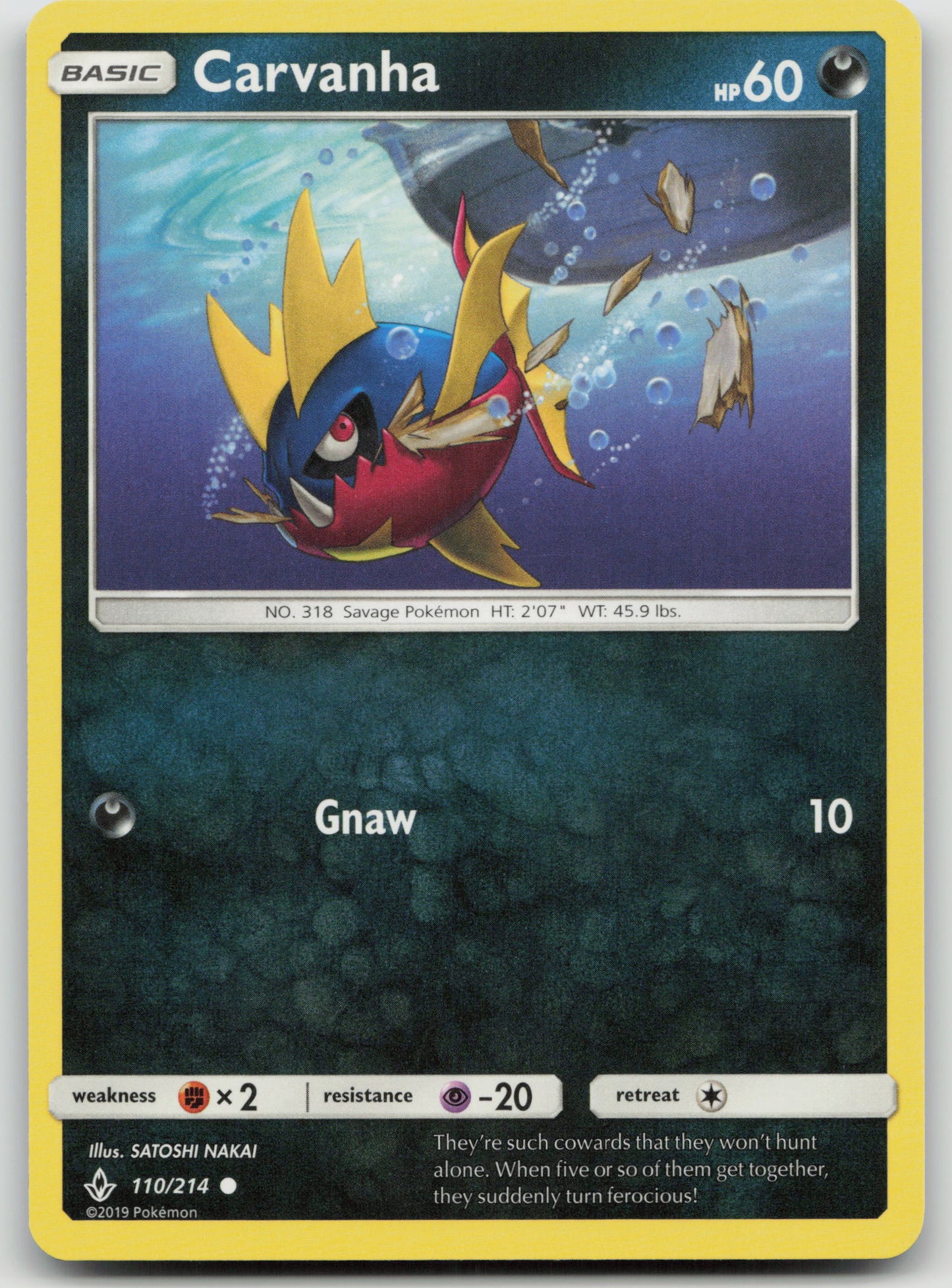 Carvanha Common Normal SM10 110/214 NM
