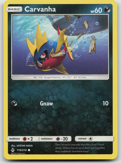 Carvanha Common Normal SM10 110/214 NM