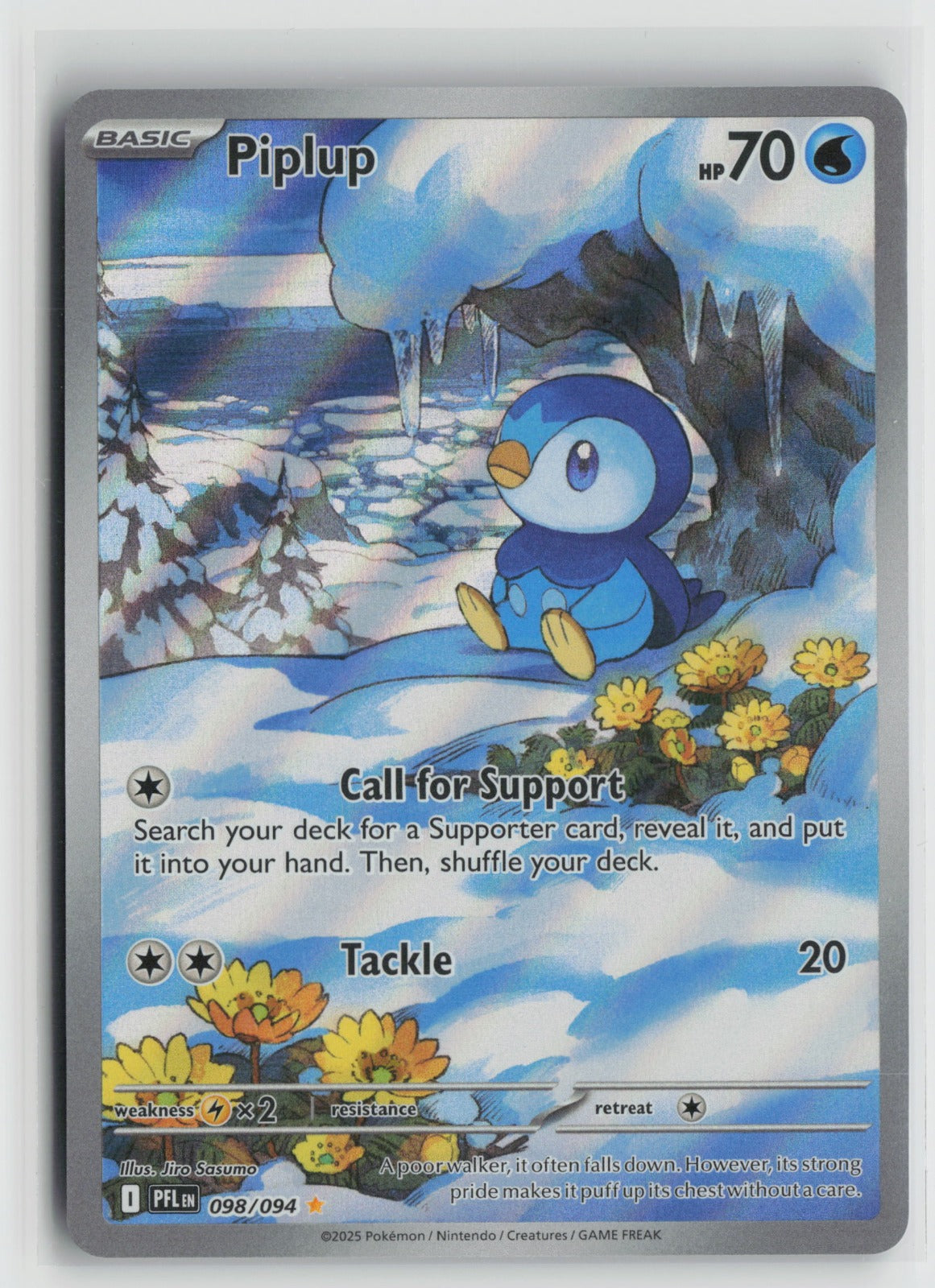 Piplup - Illustration Rare Holo PFL 098/094 NM