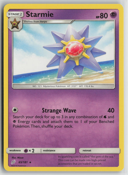 Starmie Rare SM - Team Up 65/181 NM