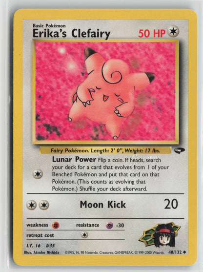 Erika's Clefairy Uncommon Unlimited G2 040/132 NM