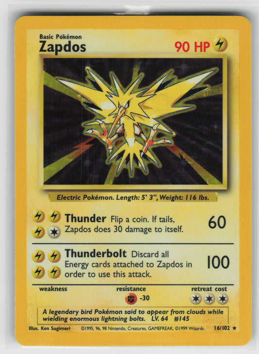 Zapdos Holo Rare Legendary Collection 019/110 NM