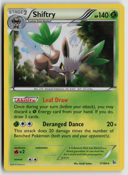 Shiftry Holo Rare XY - Flashfire 7/106 NM