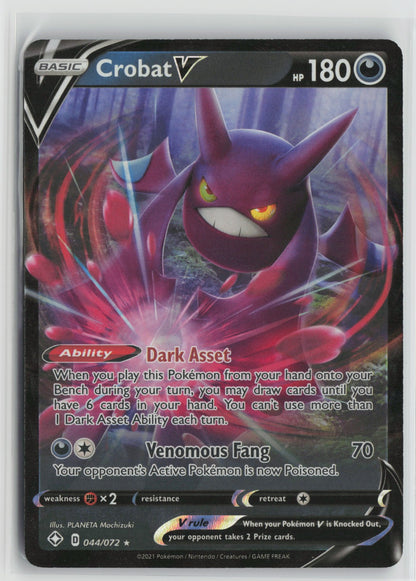 Crobat V Ultra Rare Holo SHF 044/072 NM