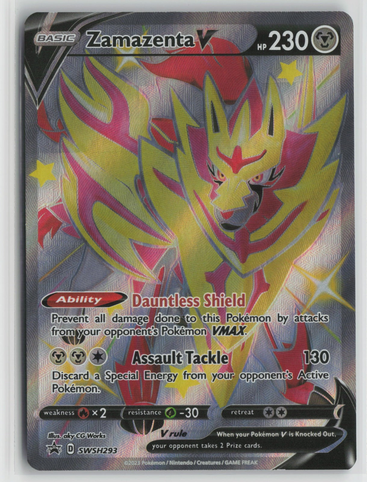 Zamazenta V (Shiny) - Promo Holo SWSD SWSH293 NM