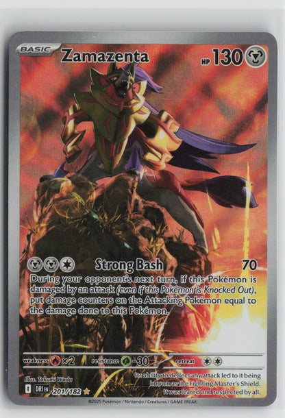 Zamazenta - Illustration Rare Holo DRI 201/182 NM