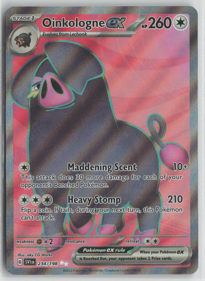 Oinkologne ex Ultra Rare Holo SVI 234/198 NM
