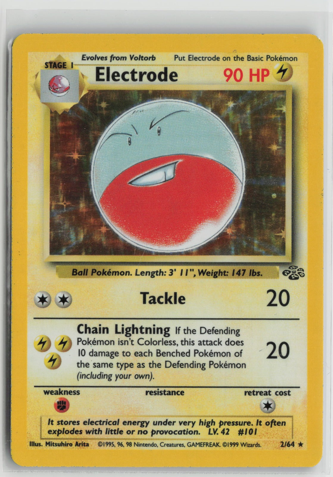 Electrode (2) Holo Rare Unlimited Holo JU 02/64 LP