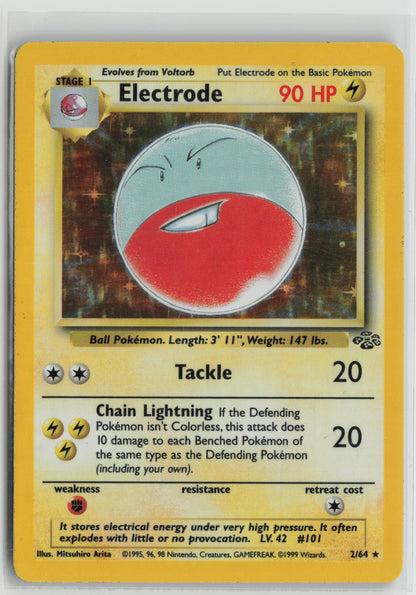 Electrode (2) Holo Rare Unlimited Holo JU 02/64 LP