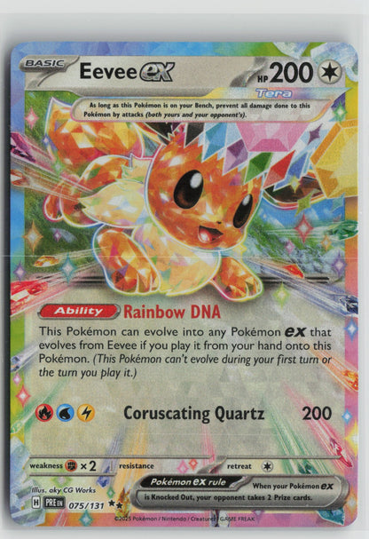 Eevee ex - Double Rare Holo PRE 075/131 NM