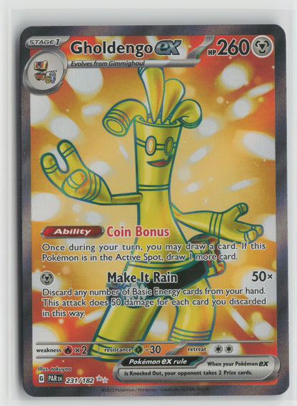 Gholdengo ex - Ultra Rare Holo PAR 231/182 NM