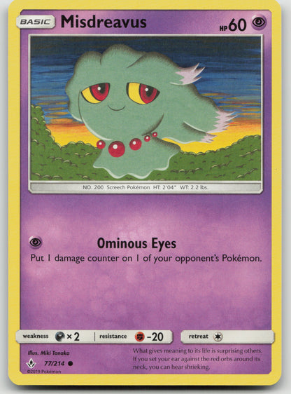 Misdreavus Common Normal SM10 77/214 NM