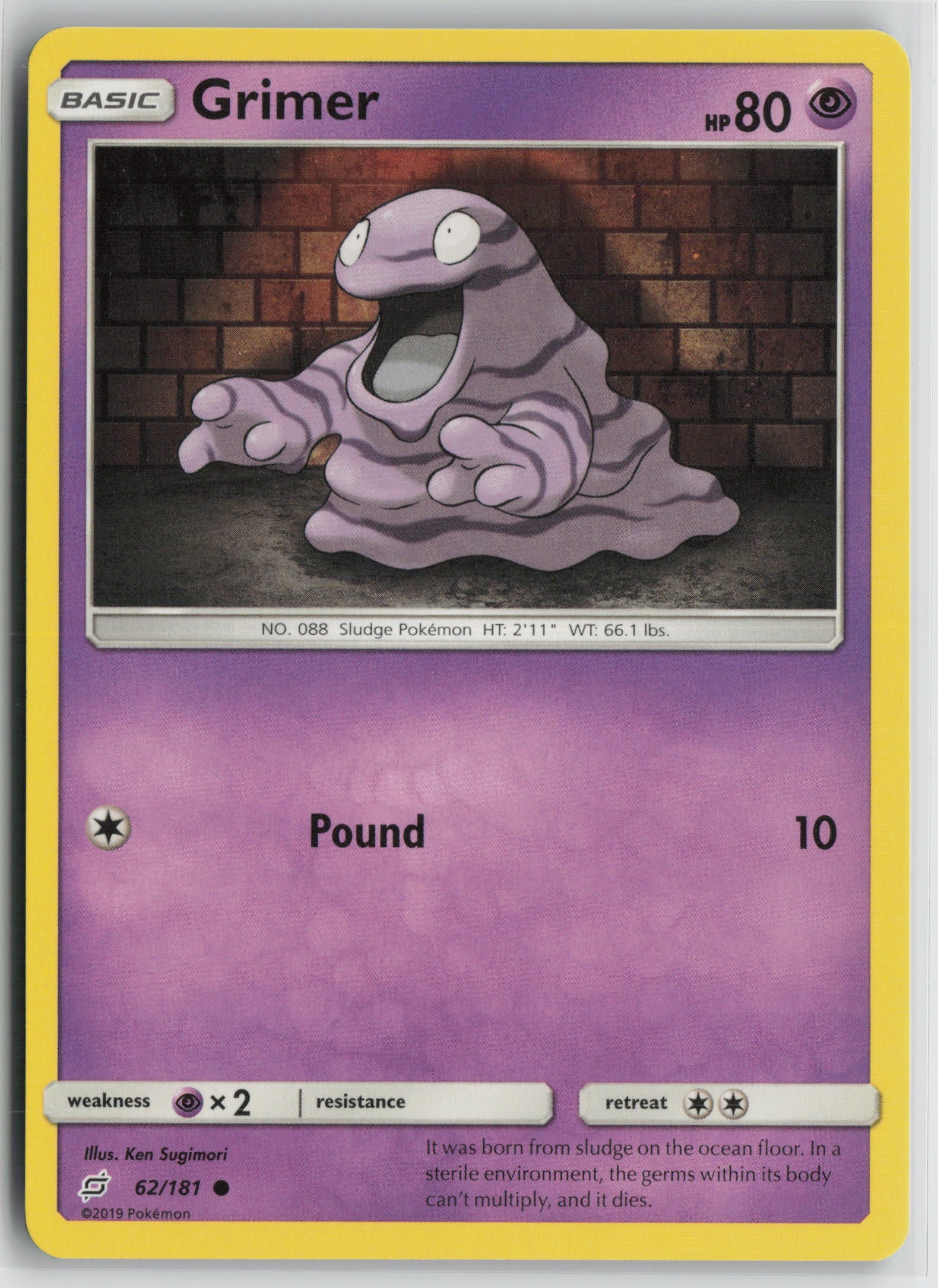 Grimer Common SM - Team Up 62/181 NM