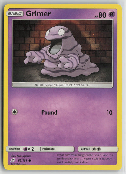 Grimer Common SM - Team Up 62/181 NM