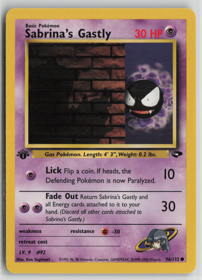 Sabrina's Gastly (96) Common 1st Edition G2 096/132 NM