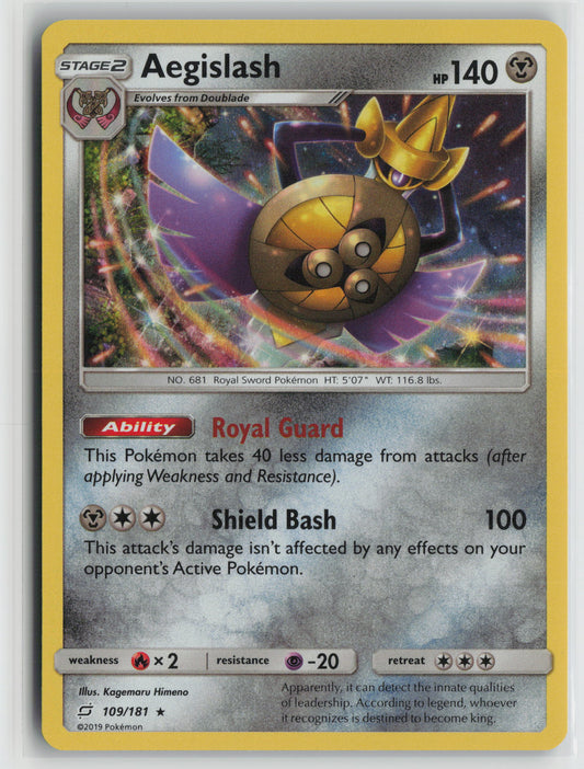 Aegislash Holo Rare SM - Team Up 109/181 NM