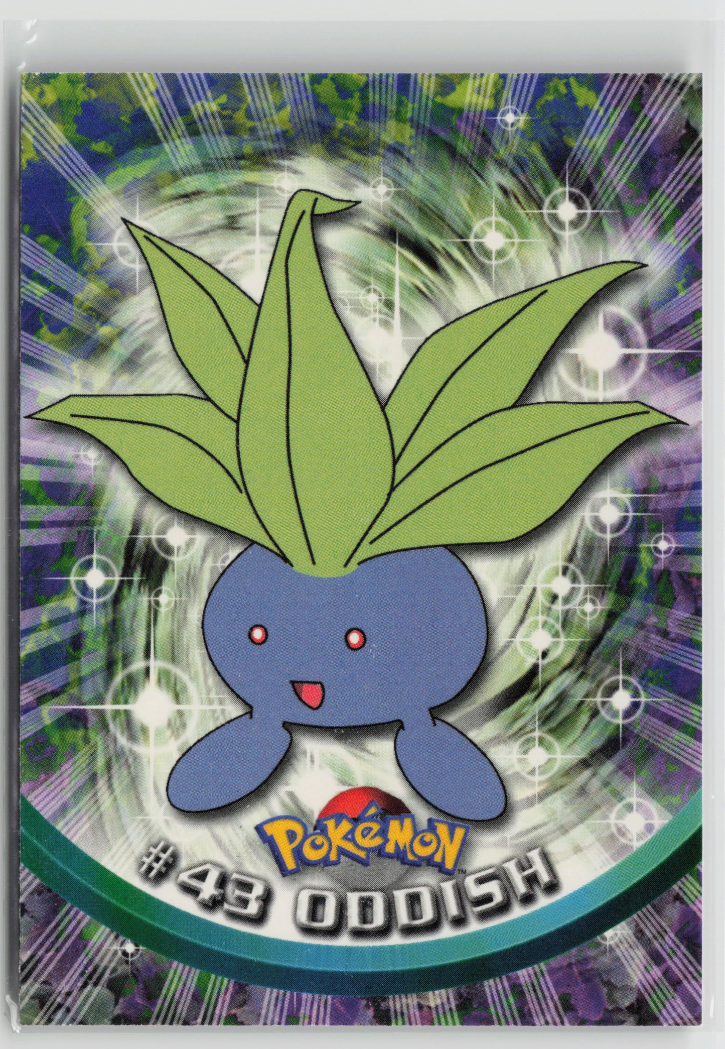 Oddish #43 Topps TV Animation Series 1999 Non-Holo NM