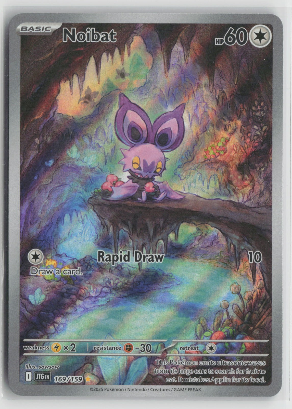 Noibat - Illustration Rare Holo JTG 169/159 NM