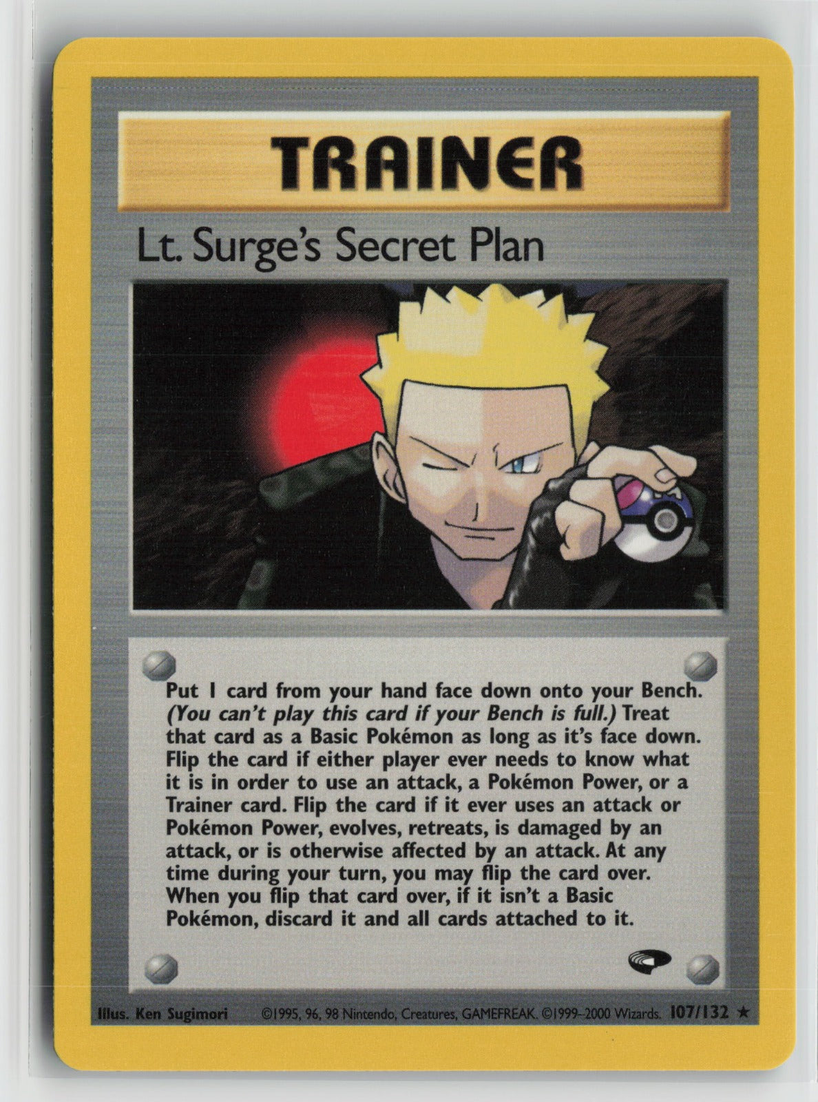 Lt. Surge's Secret Plan Rare Unlimited G2 107/132 NM