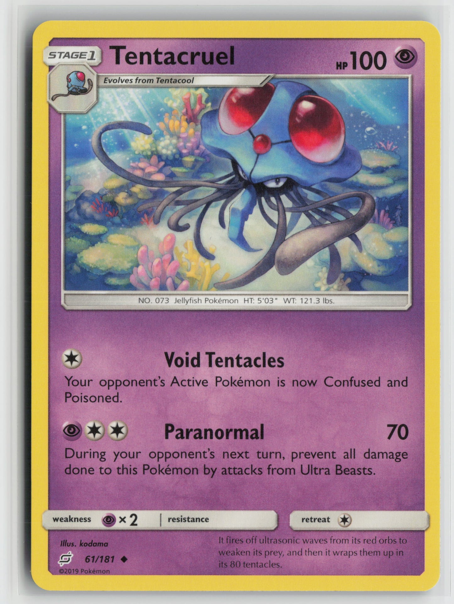 Tentacruel Uncommon SM - Team Up 61/181 NM