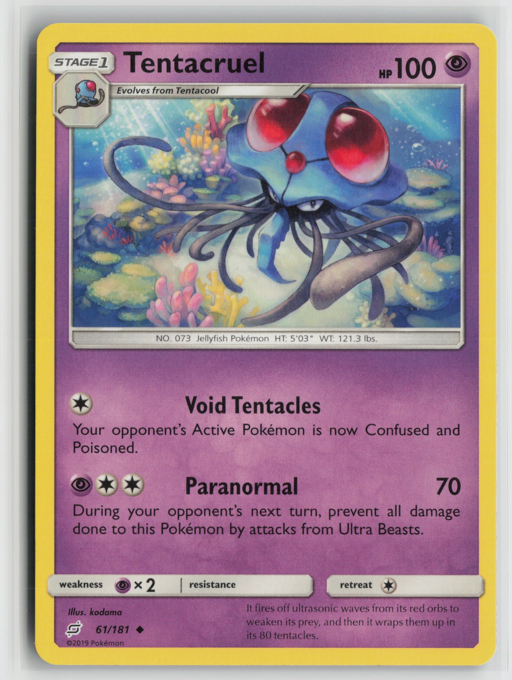 Tentacruel Uncommon SM - Team Up 61/181 NM