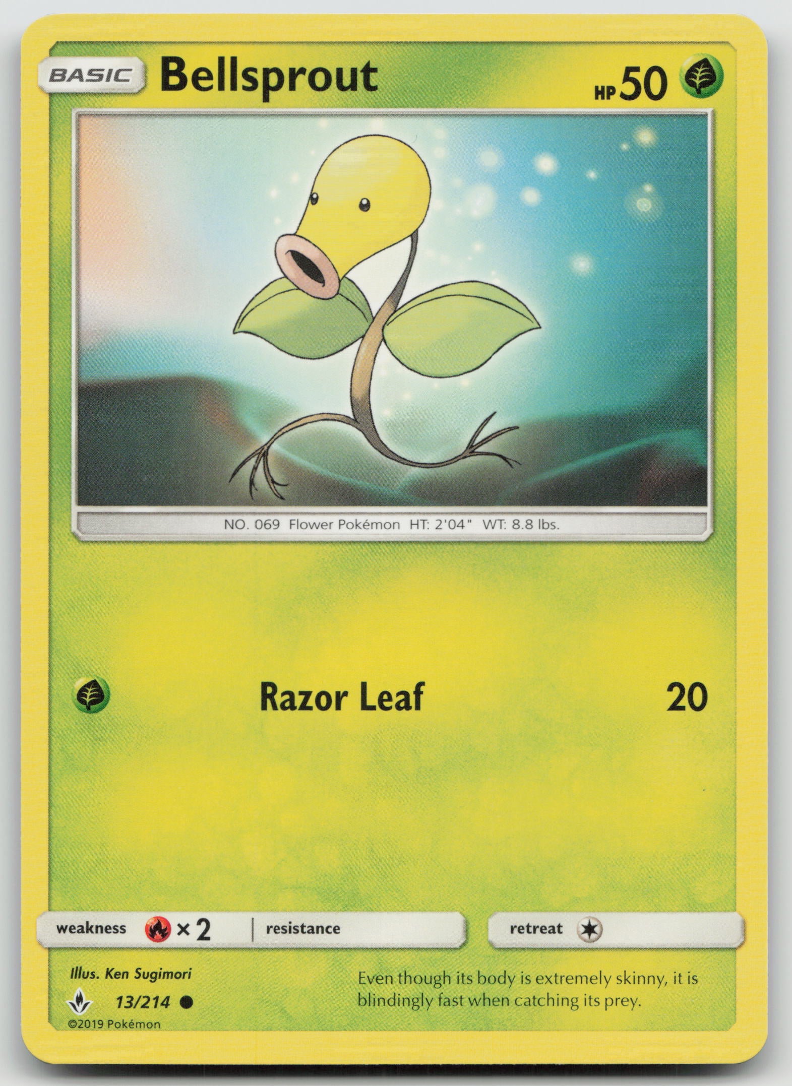 Bellsprout Common Normal SM10 13/214 NM