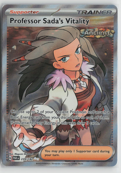Professor Sada's Vitality Ultra Rare Holo PAR 239/182 NM