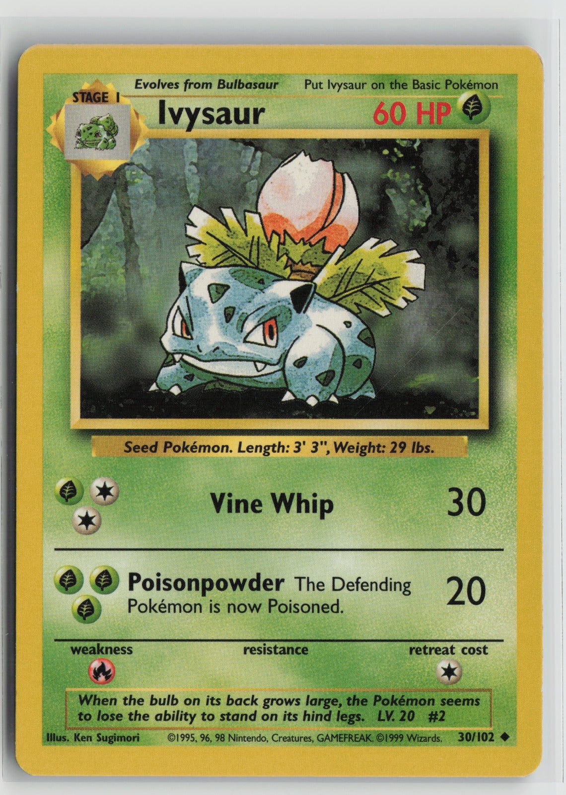 Ivysaur Uncommon BS 030/102 LP
