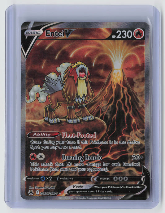 Entei V Ultra Rare Crown Zenith: Galarian Gallery GG36/GG70 NM