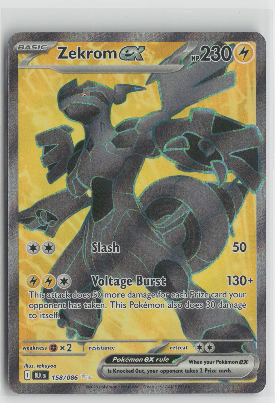 Zekrom ex - Ultra Rare Holo BLK 158/086 NM