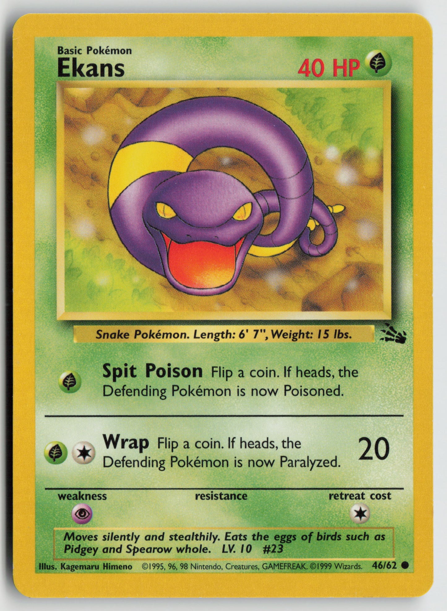 Ekans Common Fossil 46/62 MP