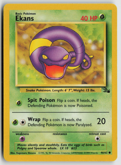 Ekans Common Fossil 46/62 MP