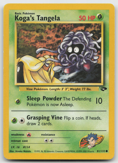 Koga's Tangela Common Gym Challenge 081/132 LP
